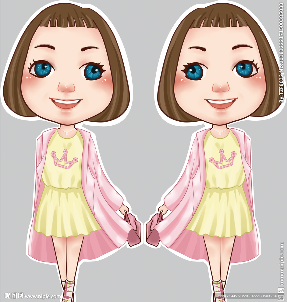 小女孩 小公举素材