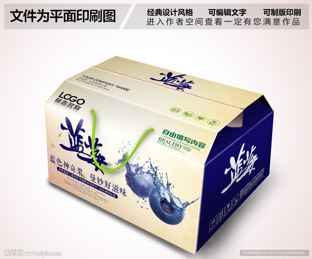蓝莓包装设计