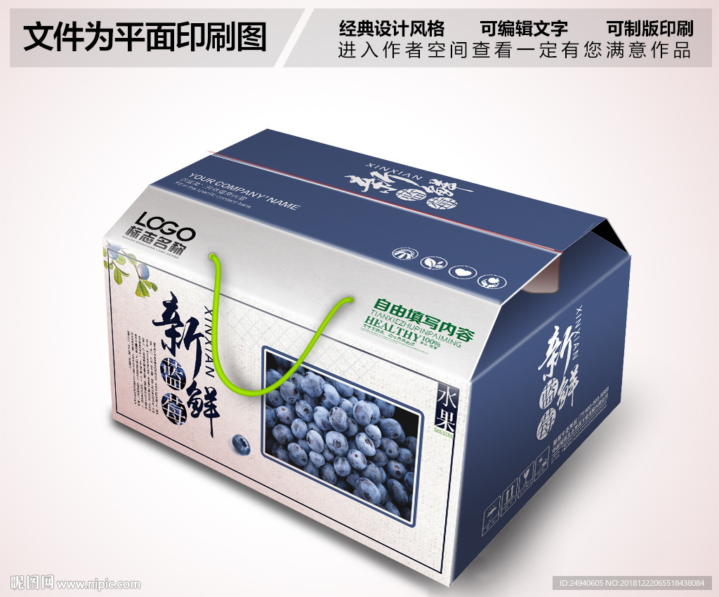 蓝莓包装设计
