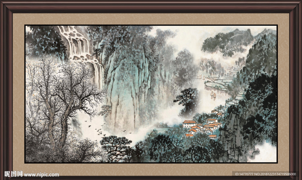 巨幅山水画
