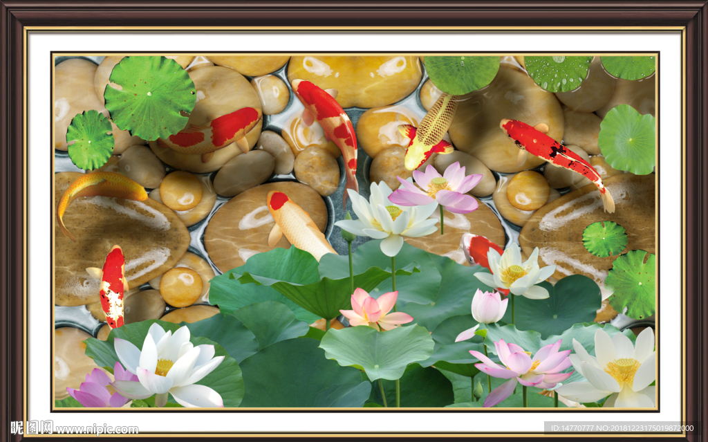 中国画荷花