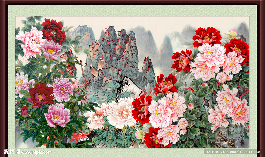 花开富贵 牡