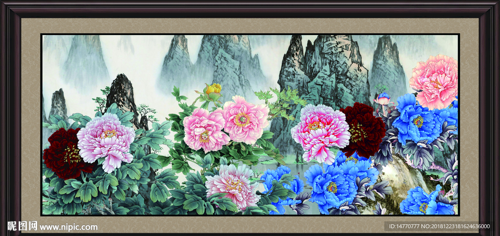 国画牡丹