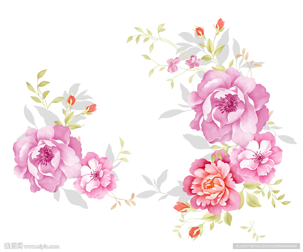 手绘花