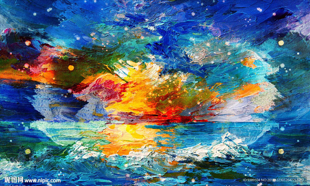 抽象油画图片