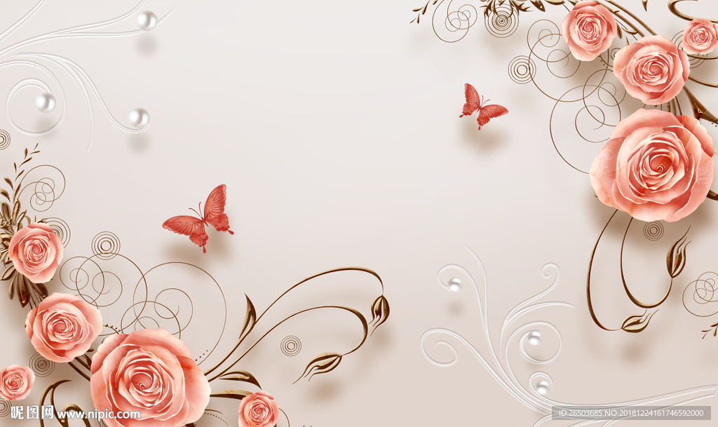 新款简约背景墙