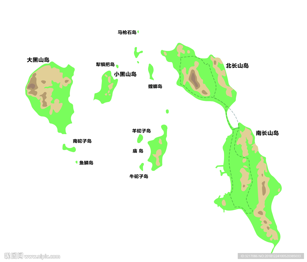长岛示意图