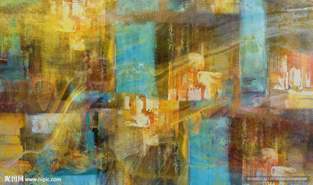 抽象油画