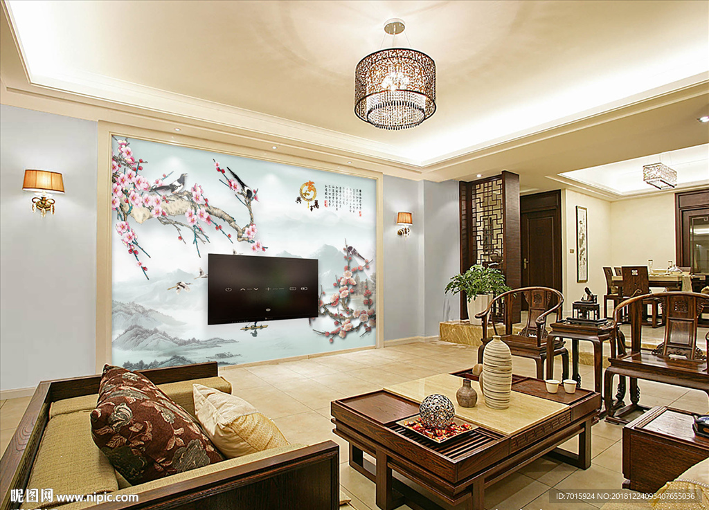 大展宏图电视背景墙画 装饰画