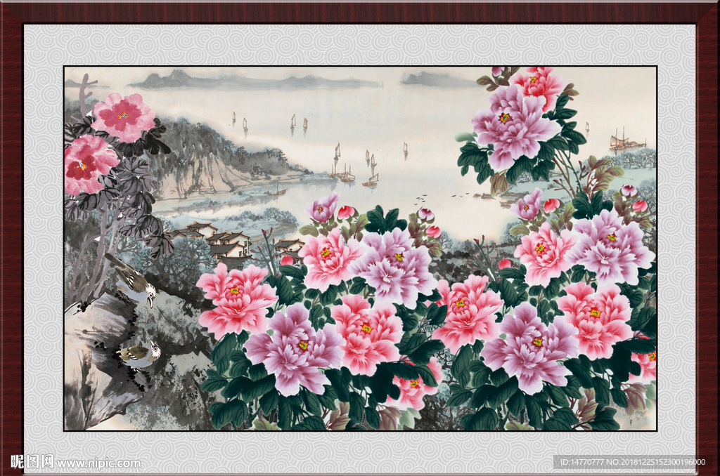 国画牡丹