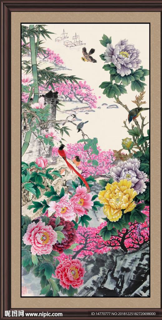 国画牡丹