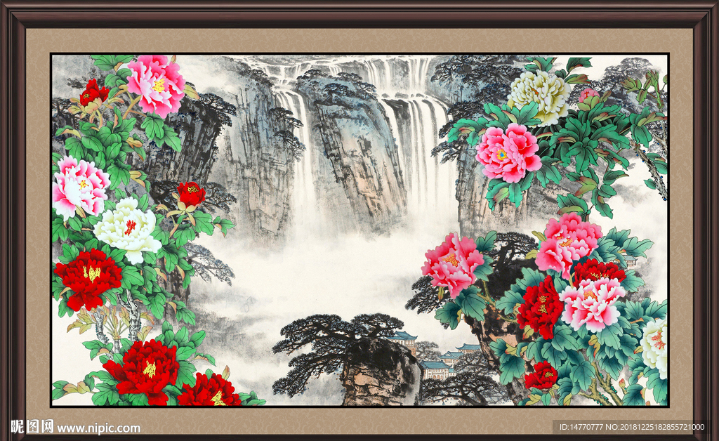 国画牡丹