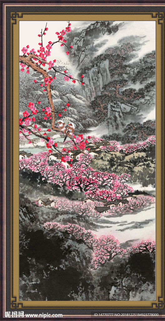 国画梅花