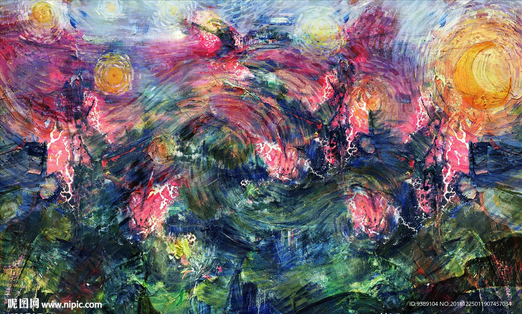 抽象油画