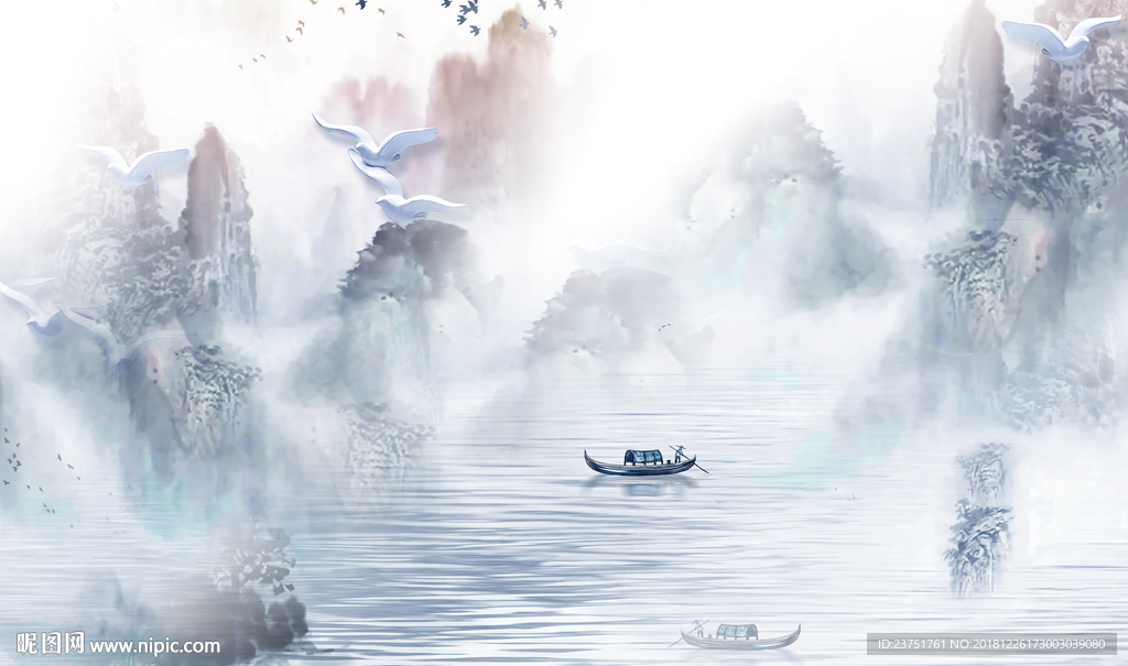 新中式水墨画