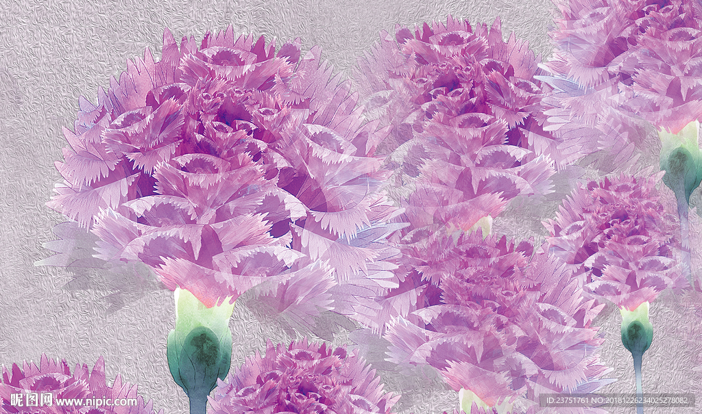 紫色花朵