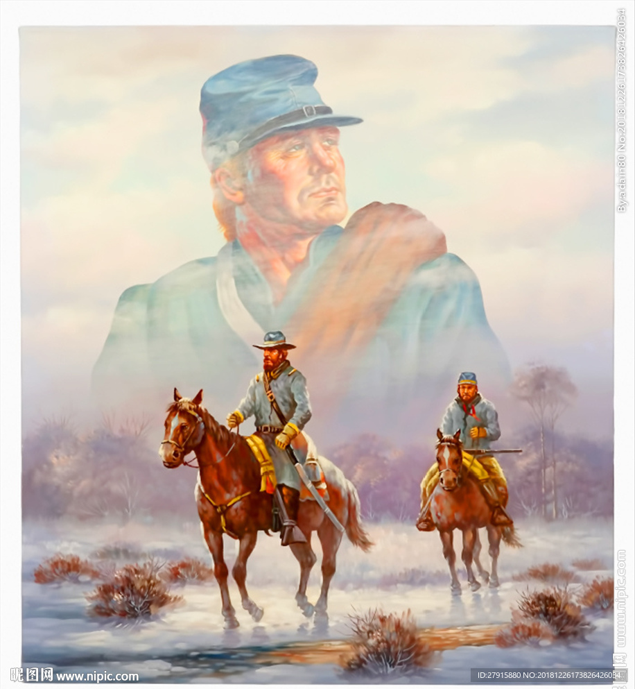 欧式抽象艺术人物装饰画