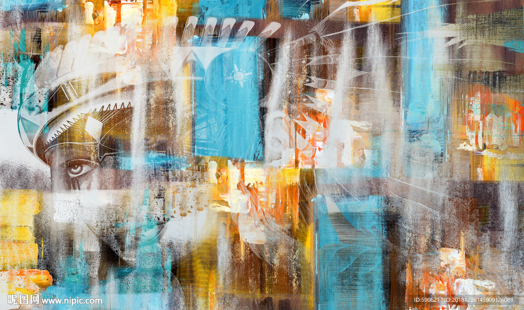 抽象油画