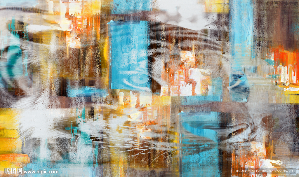 抽象油画