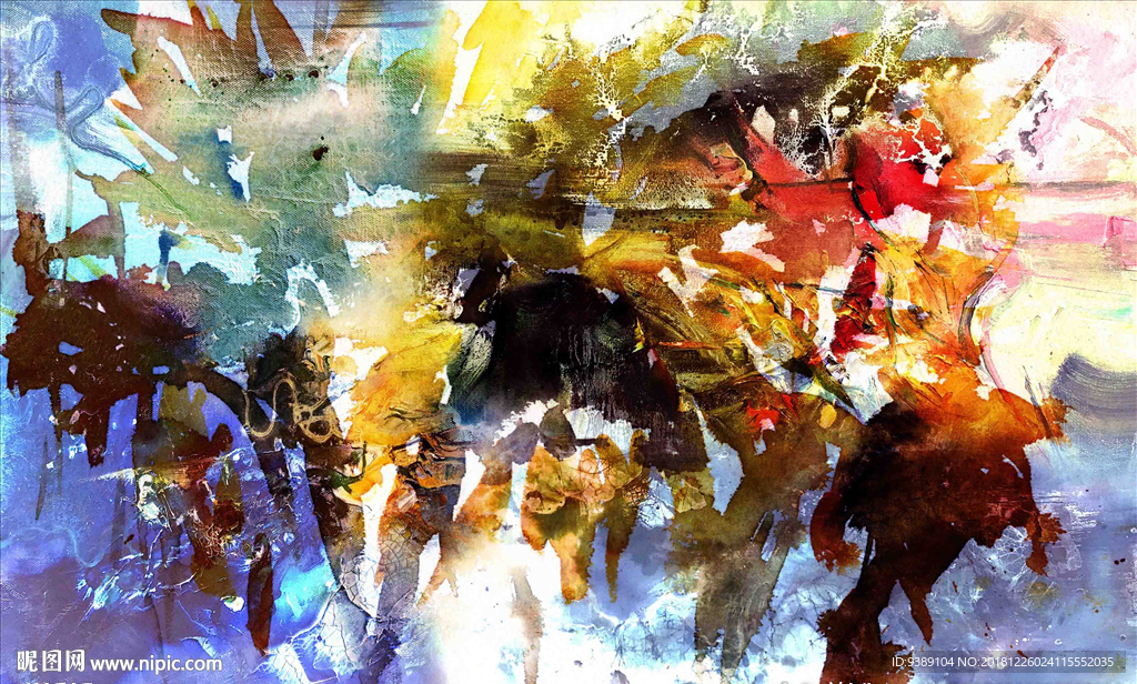 抽象油画