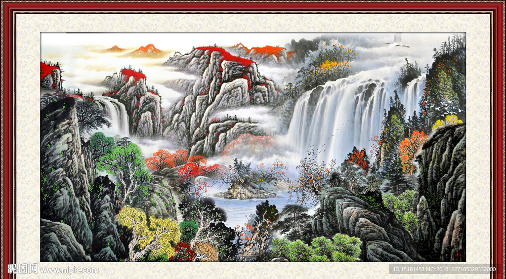 办公室国画 山水国画 山水画