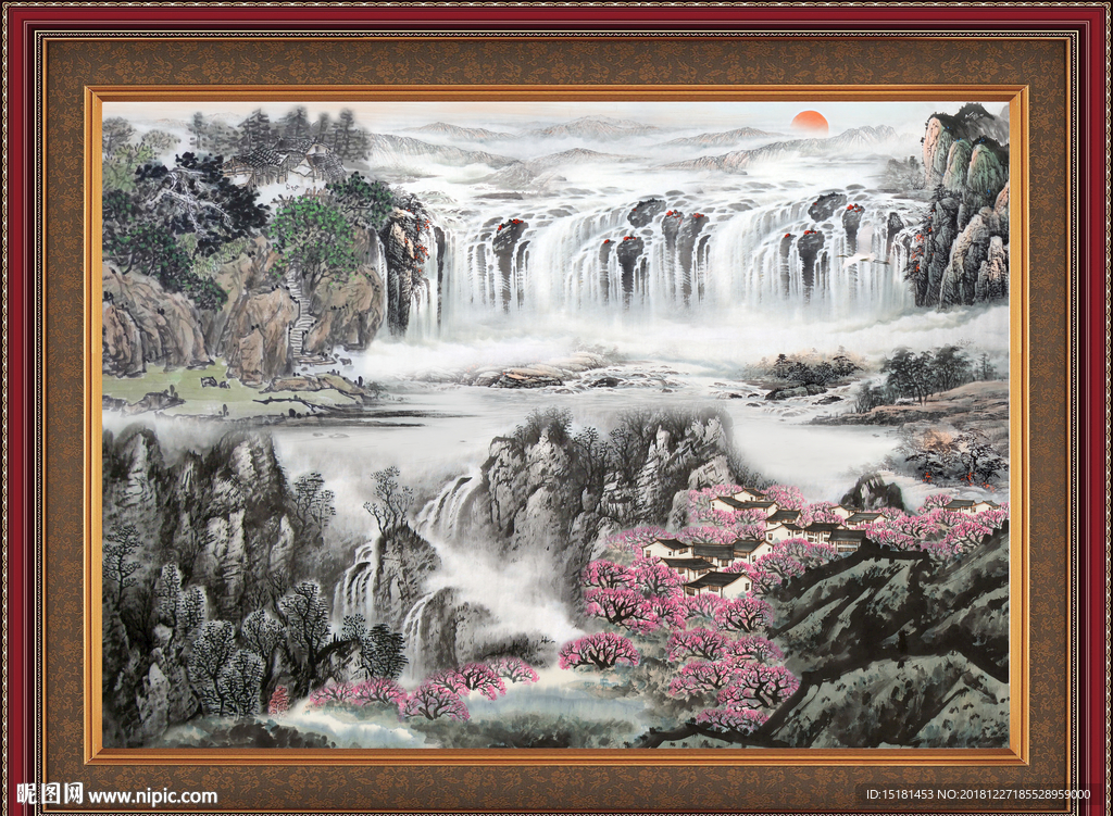 办公室国画 山水国画 山水画