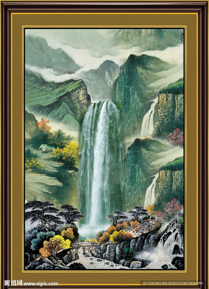 办公室国画 山水国画 山水画