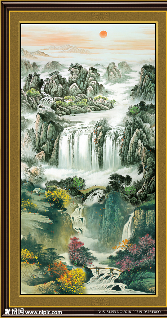 办公室国画 山水国画 山水画