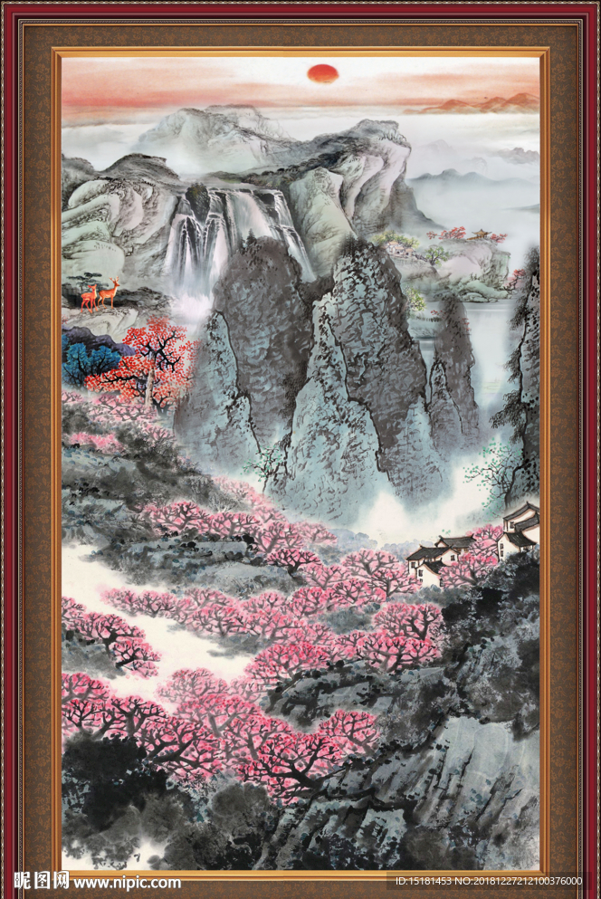办公室国画 山水国画 山水画