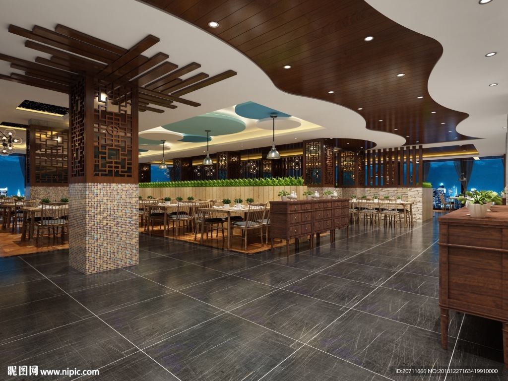 餐厅装饰效果图