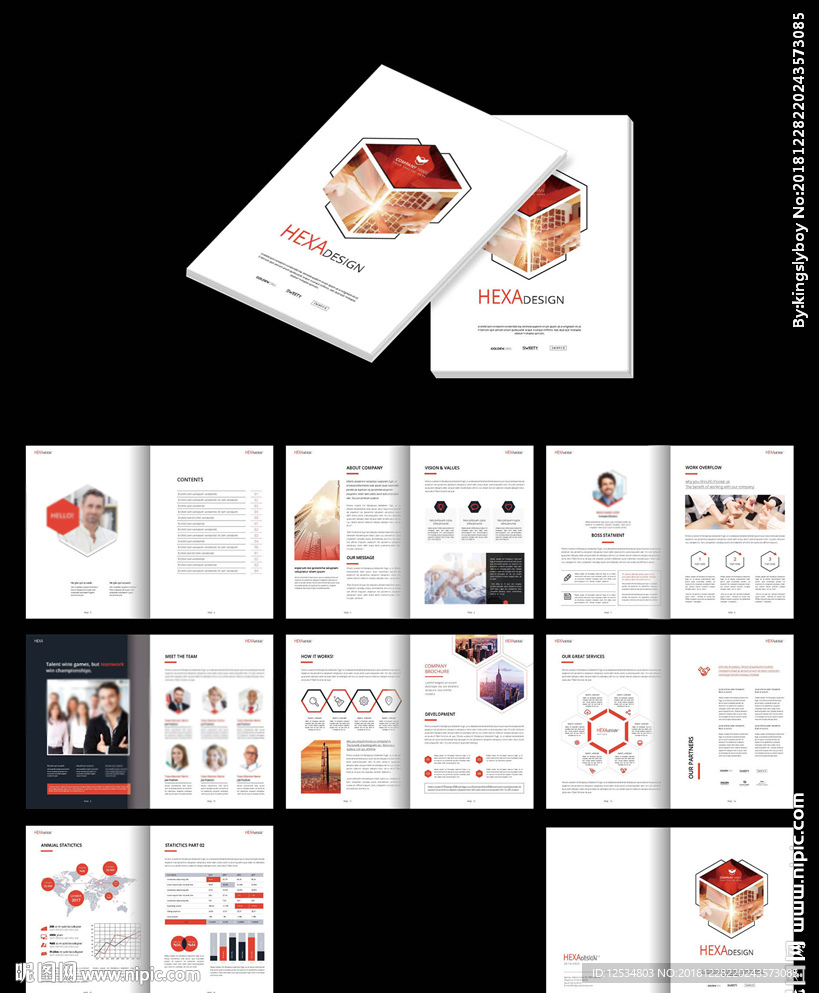 公司宣传画册id设计模板