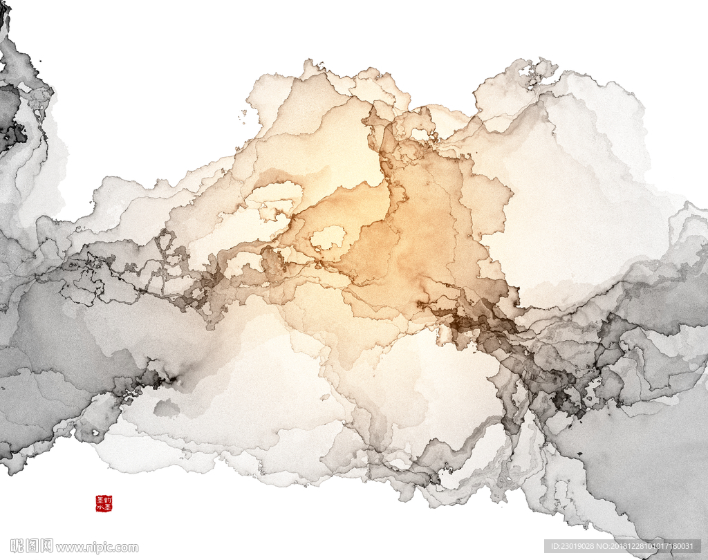 水墨山水画