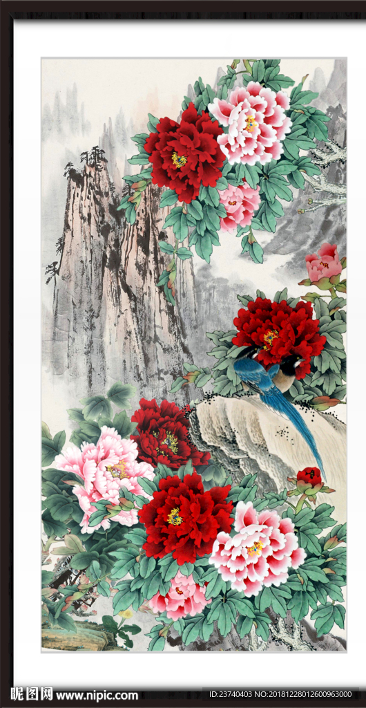 牡丹花 国画牡丹