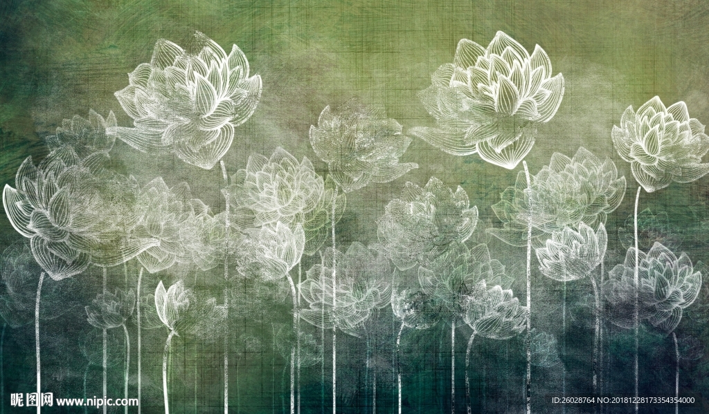 极致北欧风格 现代艺术墙纸空间