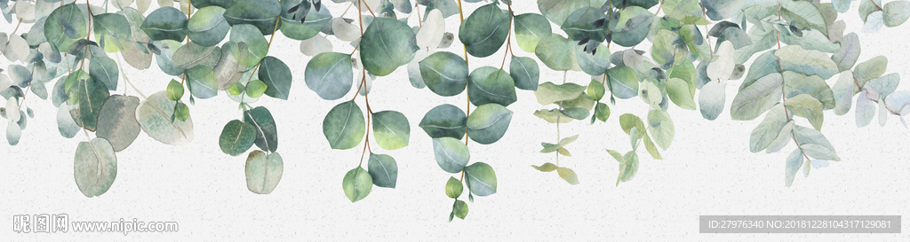 北欧小清新绿植无框画