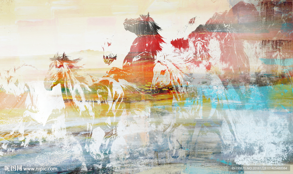 抽象油画
