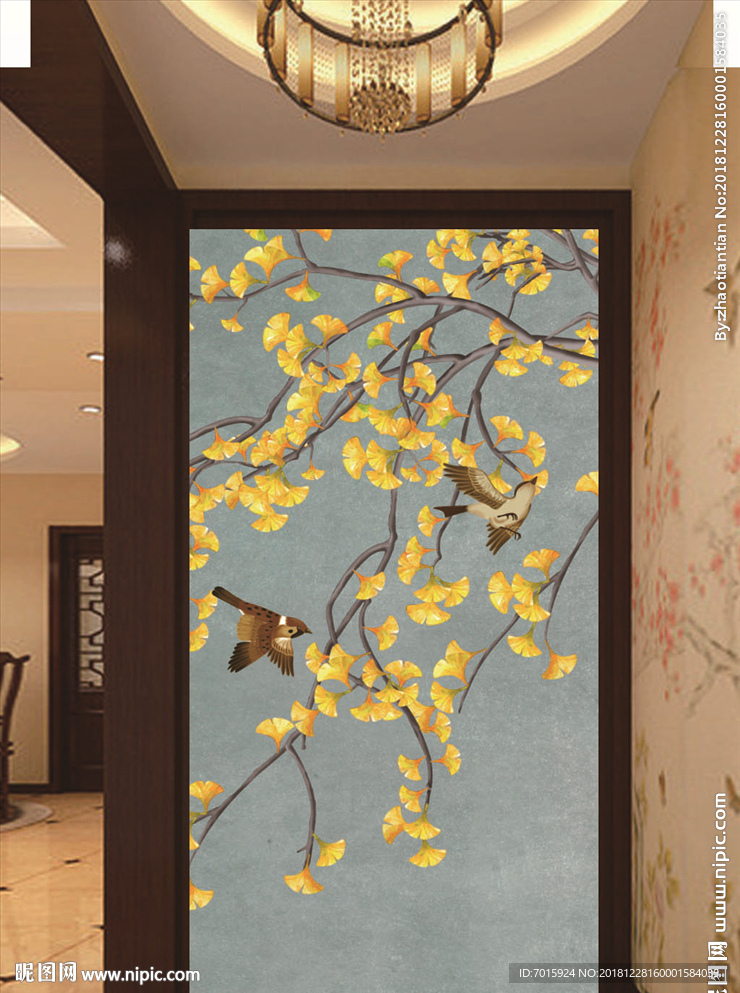 中式背景 电视背景 电视