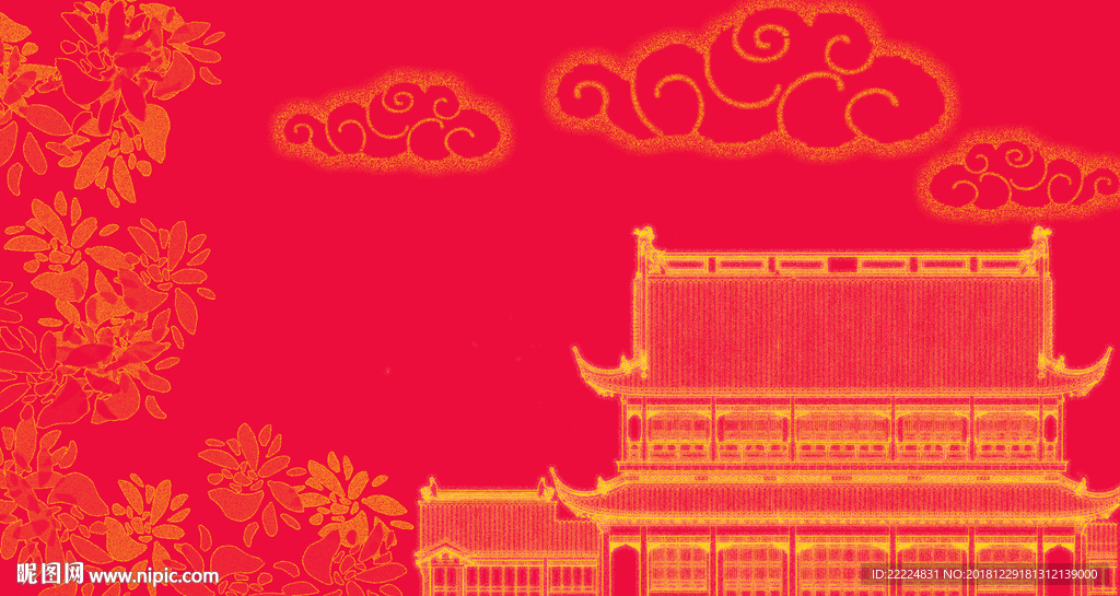 古建筑底纹