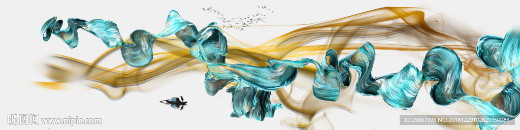 现代简约抽象装饰画