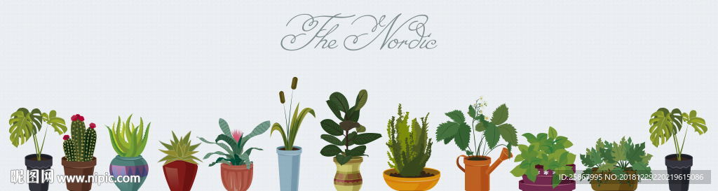 北欧现代简约小清新植物装饰画