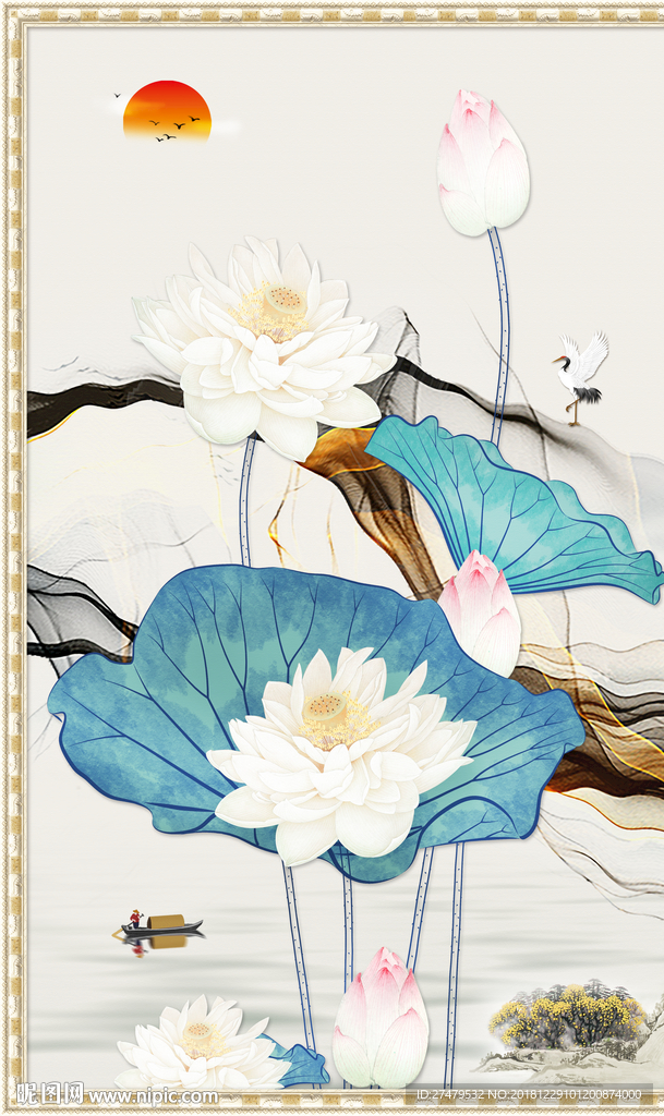 荷花玄关