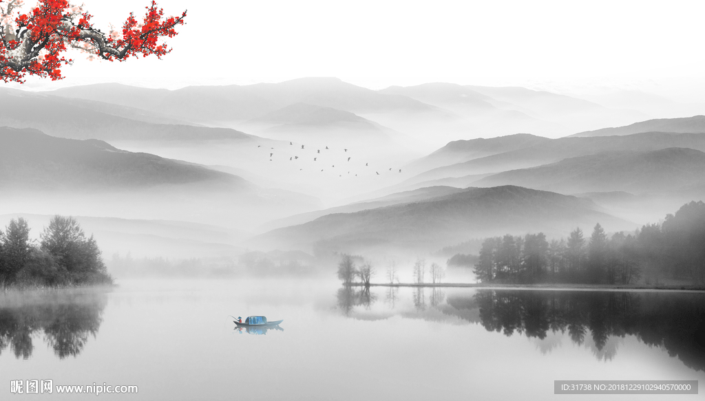 新中式山水画