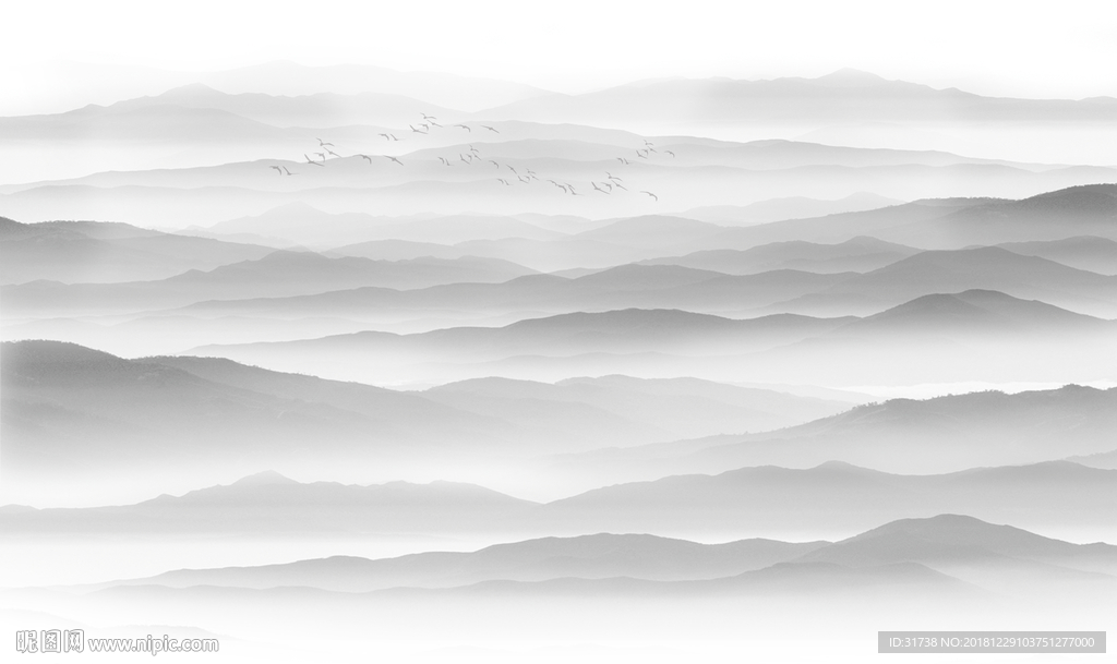 新中式山水画