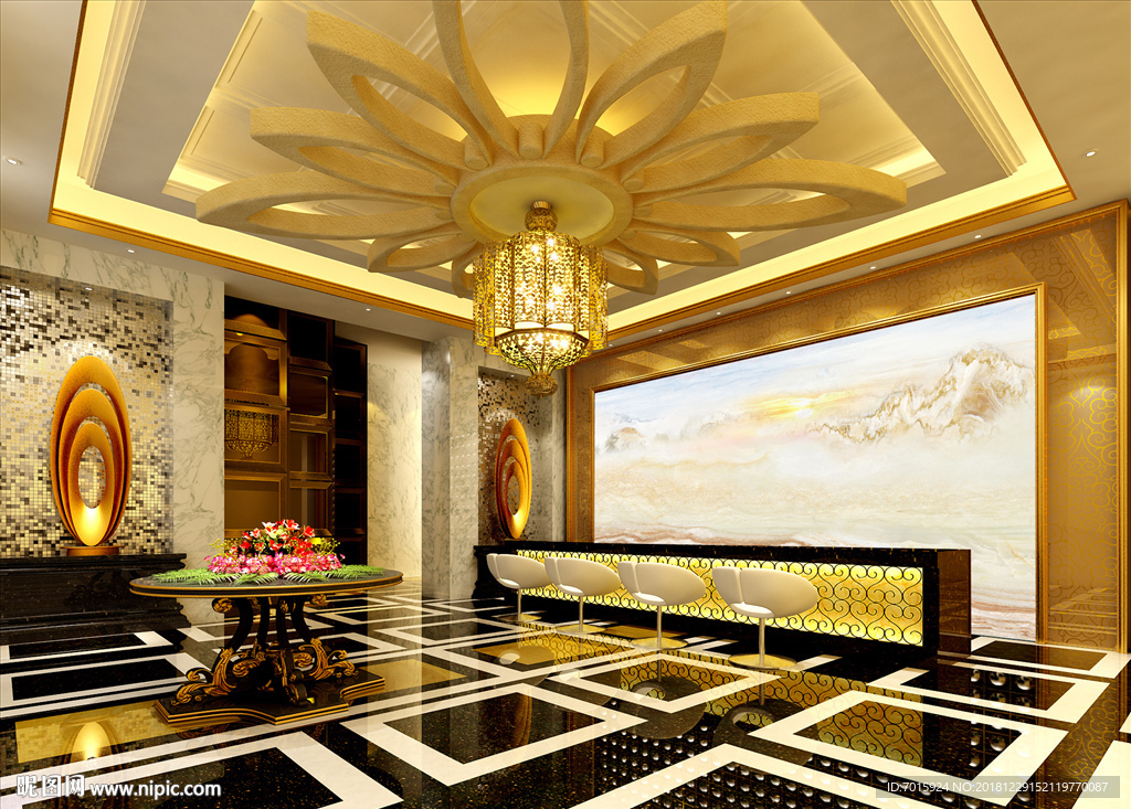 山水大理石纹 锦绣山河 山水