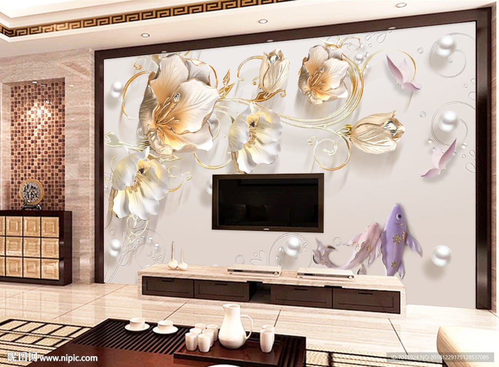 底纹 背景墙 壁画 壁纸