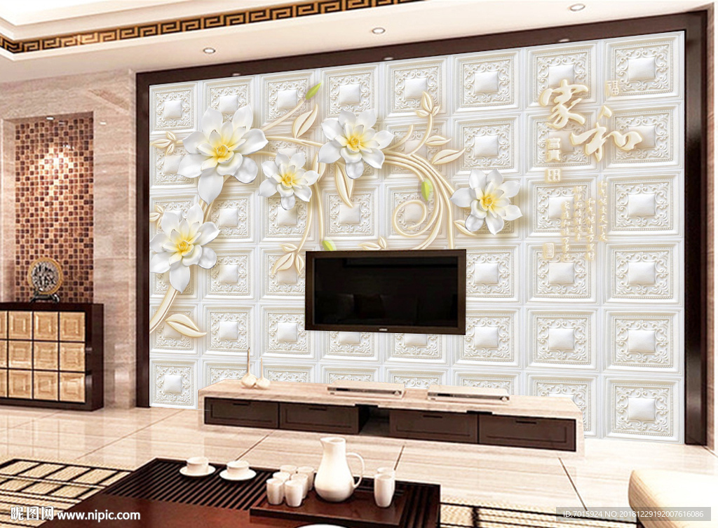 背景墙 壁画 装饰墙 电视背景