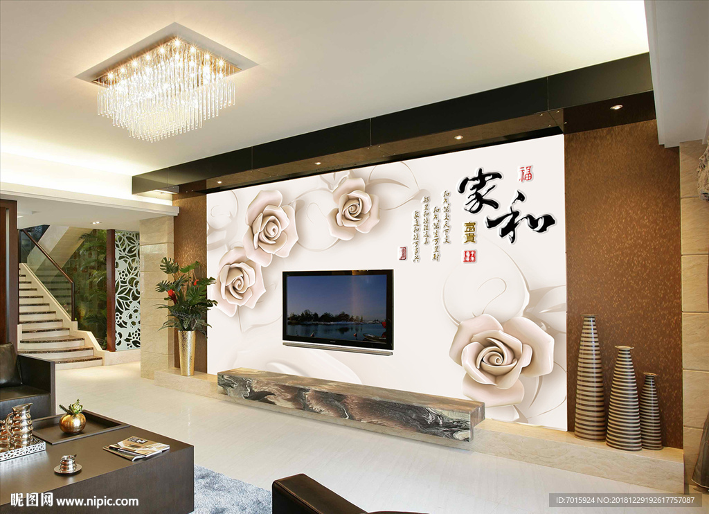 玉雕背景墙 背景墙 电视背景墙