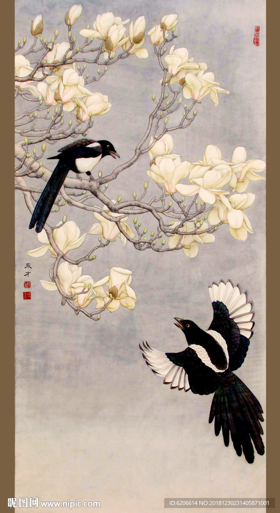 禅意花鸟