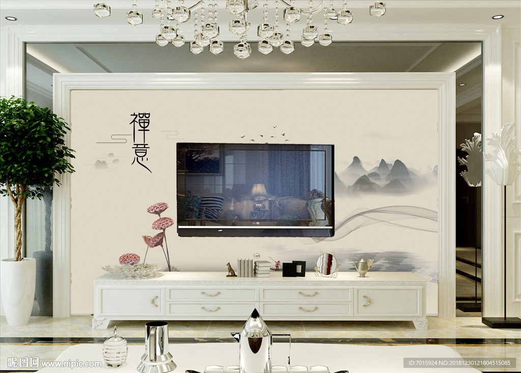 手绘 线条 清新 美式乡村