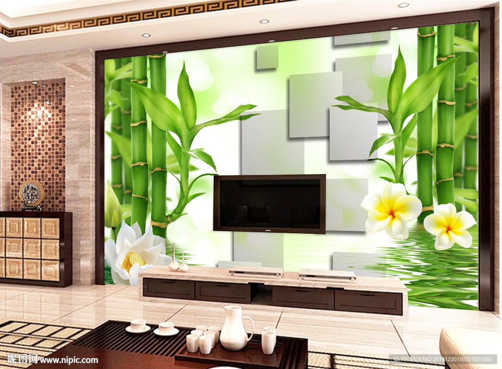 电视背景墙 背景墙 墙贴 壁画